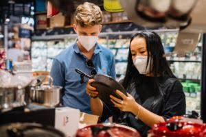 masks in shop