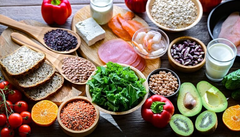 Image of food for keeping healthy diet.