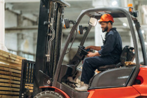 occupational health - a driver on forklift